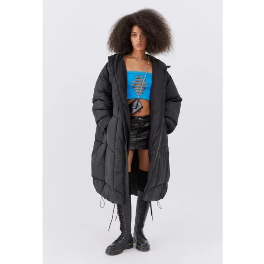 BDG Ergonomic Recycled Longline Puffer Jacket - Urban Outfitters